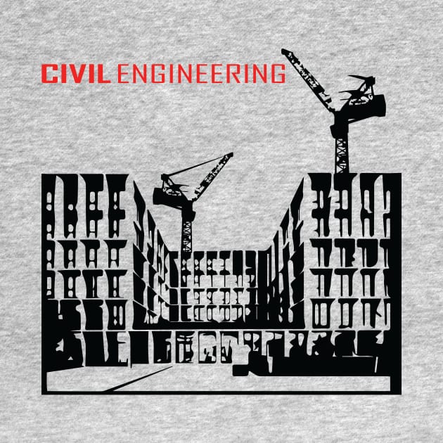 civil engineering, buildings, crane, engineer text by PrisDesign99